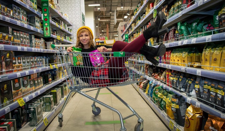 girl, basket, supermarket, cart, shelves, racks, shop, grocery, shopping, consumer, buyer, products, shopping center, young woman, counters, shelving, buy, supermarket, supermarket, supermarket, supermarket, supermarket, grocery, consumer, consumer