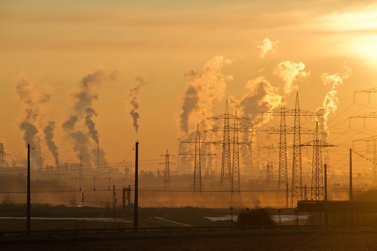 industry, environmental pollution, smog, sunrise, air pollution, air, environmental protection, pollution, smoke, chimney, steam, evening sky, nature, poisonous, environment, power plant, industrial plant, exhaust, factory
