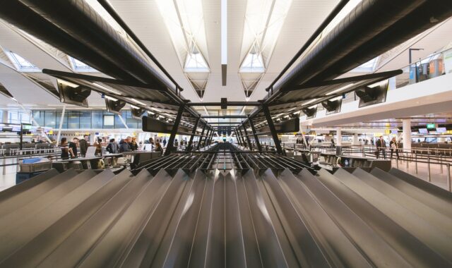 building, structure, steel, metal, scan, machine, people, passenger, airport, terminal, travel, trip