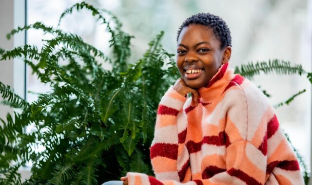 portrait, black woman, smiling, woman, bipoc, poc