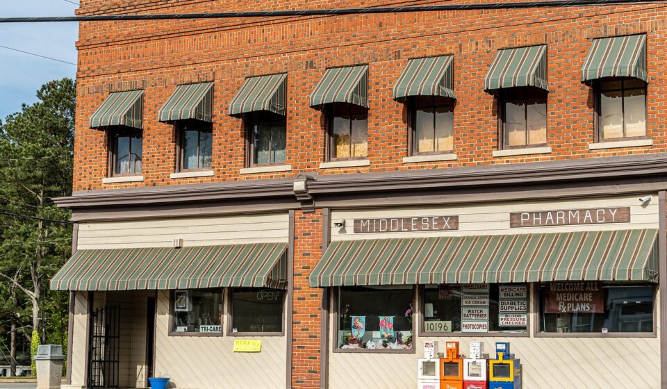 old fashioned drug store, country pharmacy, soda fountain, corner drug, pharmacy, prescriptions, prescription drive through, medicine, medical, health, healthcare, pharmaceutical, doctor, treatment, brown health, brown medical, brown doctors, brown medicine, brown healthcare