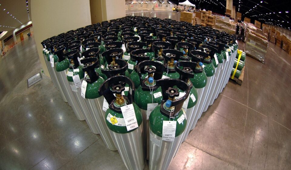 warehouse, oxygen, canisters, supplies, lights, supply, close-up, macro, oxygen, oxygen, oxygen, oxygen, oxygen