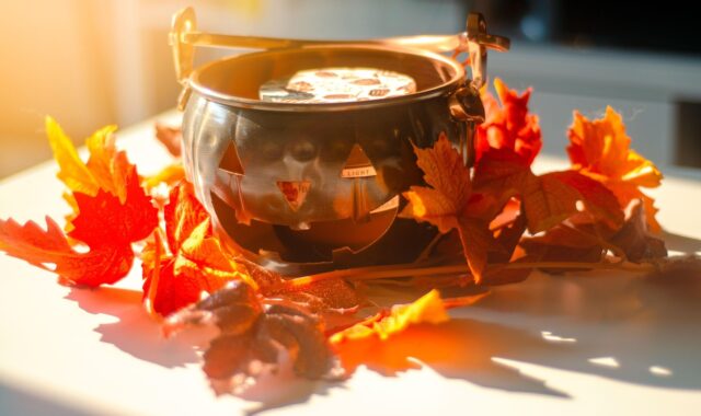 leaves, autumn, fall, halloween, home, nature, decoration