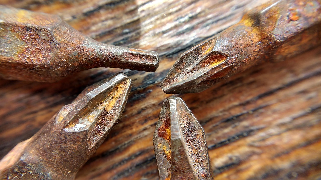 macro, rust, old, tools, scrap, metal