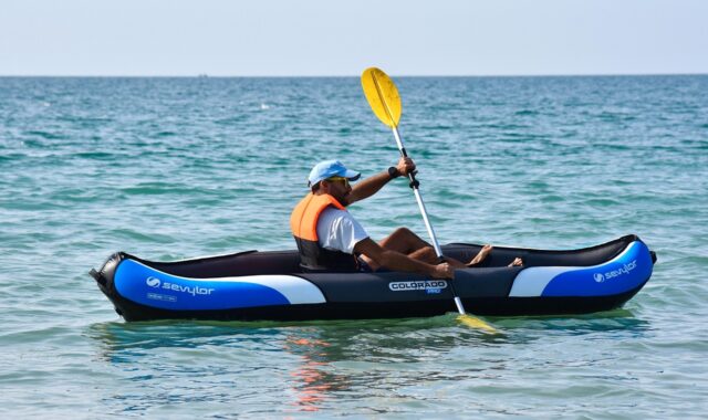 kayak, kayaking, nature, sea, paddling, water sport, ocean