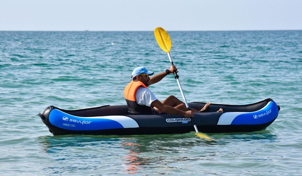 kayak, kayaking, nature, sea, paddling, water sport, ocean