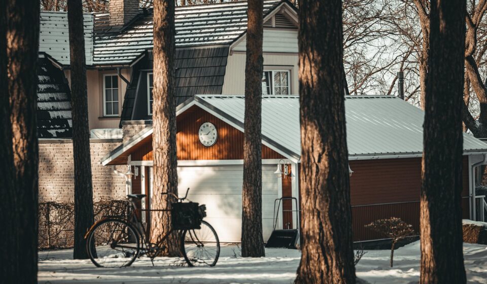 winter, tallinn, houses, snow, nature, estonia, nõmme, street, trees