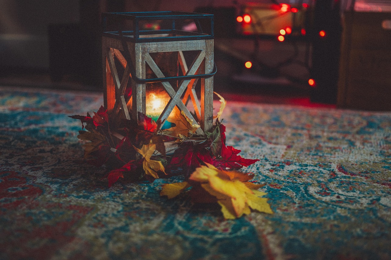 room, home, decoration, fall, autumn, candle, cozy