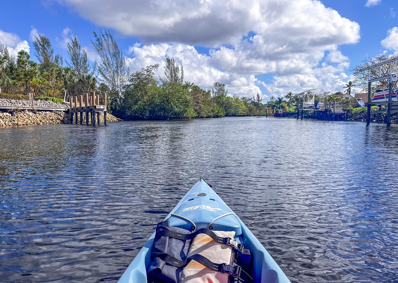 kayak, tropical, summer, florida, travel, clouds, nature